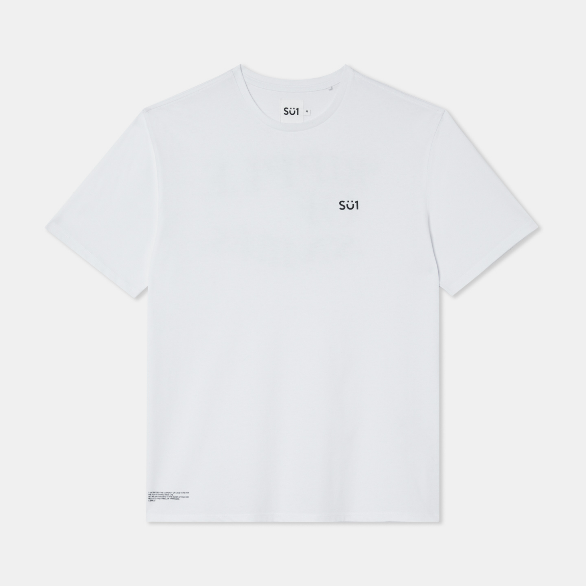 Regular Fit T-shirt White Small Logo Front
