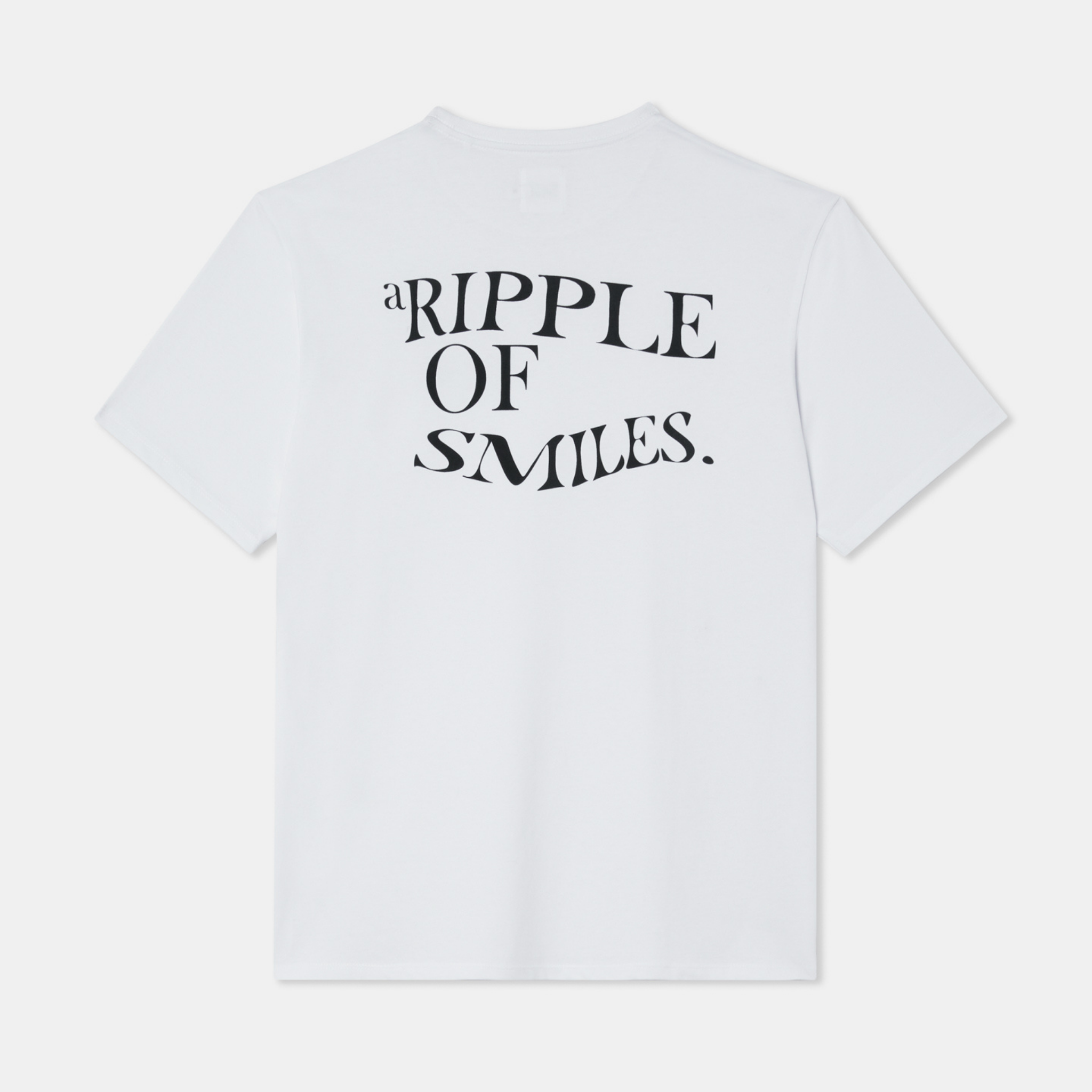 Regular Fit T-shirt White Big Logo Back